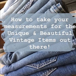 Measuring for Vintage Jeans